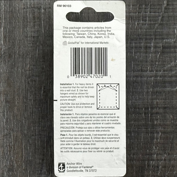 💞 New 6-Count 30lb Picture Hangers - Picture 2 of 3